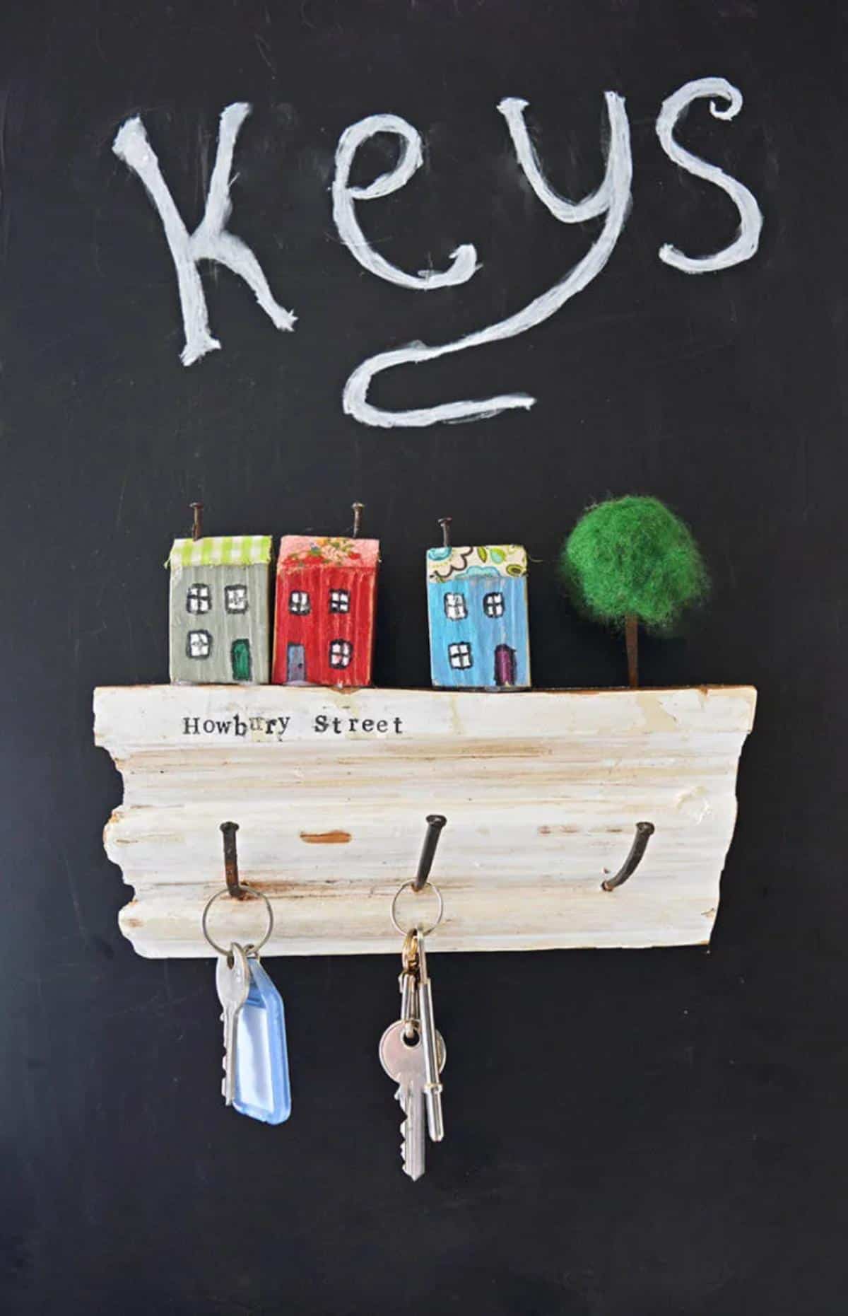 Repurposed Wall Key Organizer
