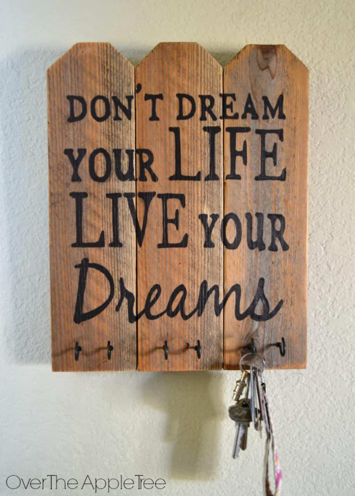 Repurposed Wooden Key Organizers