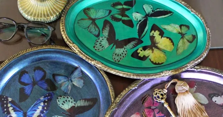 Resin Butterfly Trays