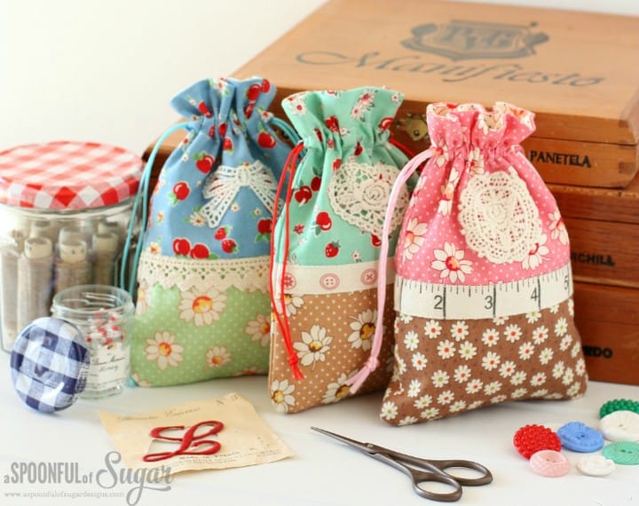 Retro Drawstring Bag