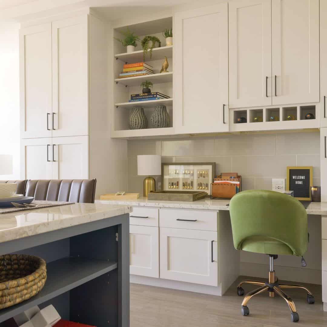 Simple Desk In The Kitchen