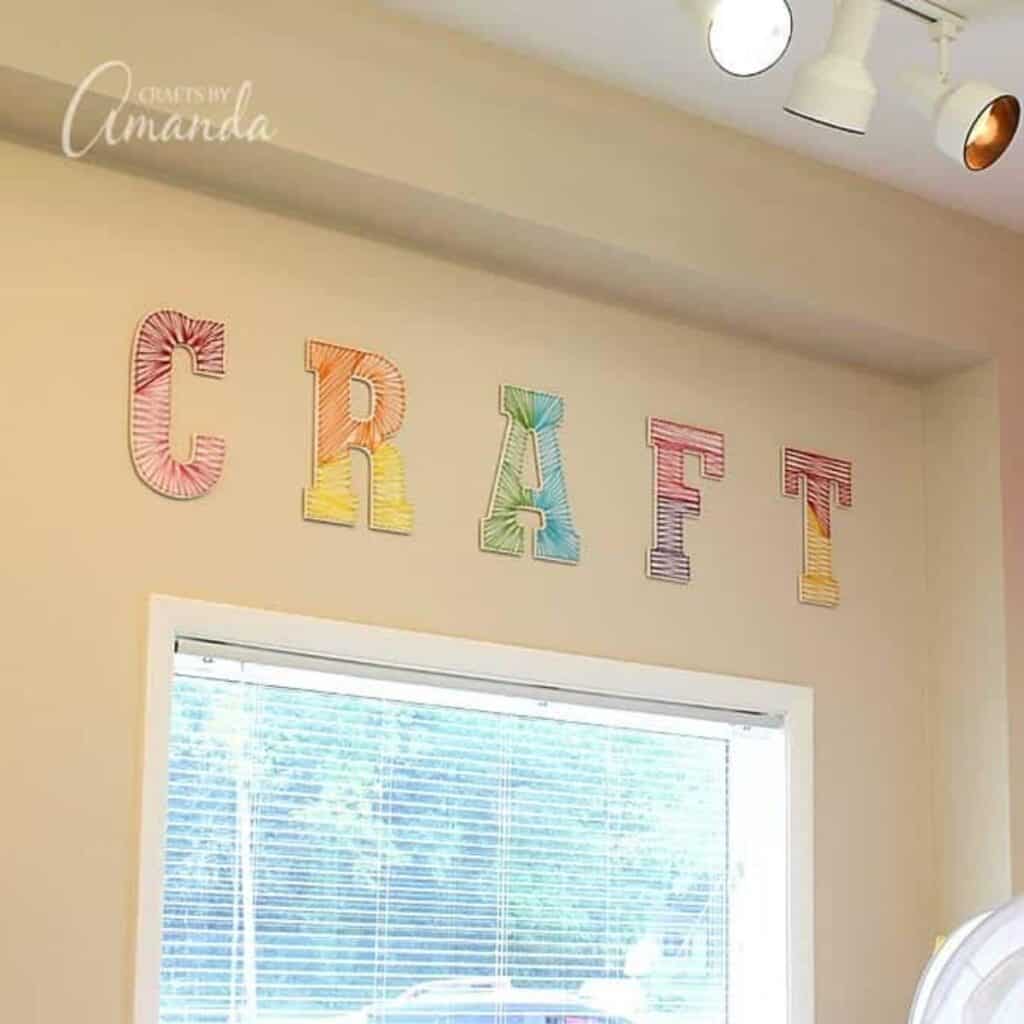 String Art Wall Letters