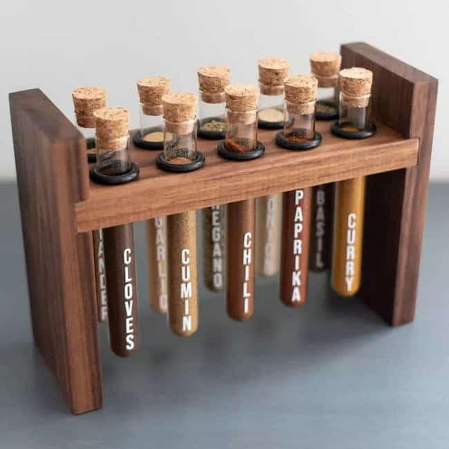 Test Tube Spice Rack