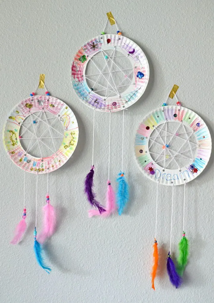 The BFG Paper Plate Dream Catchers