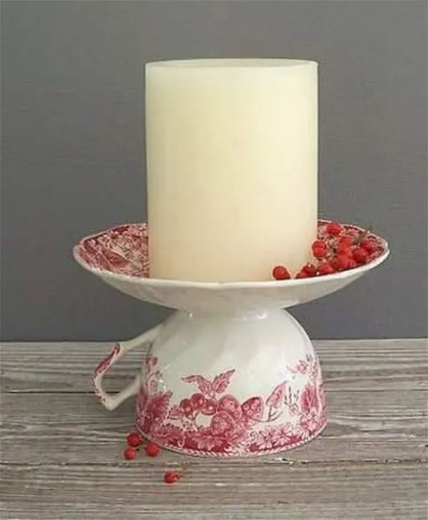 The Saucer and Teacup Candle Holder