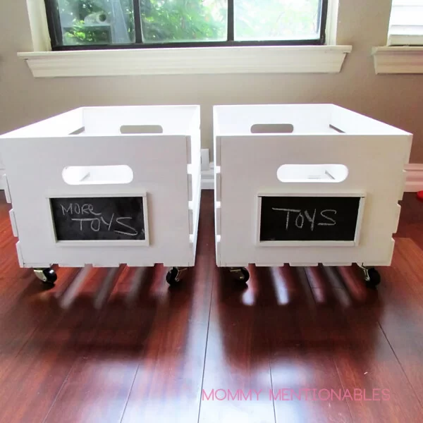 Toy Storage Crate with Labels