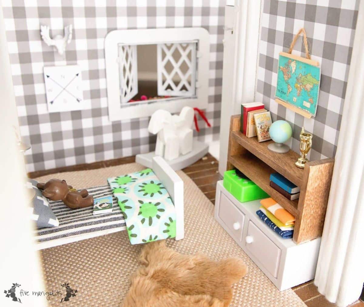 Transforming a Vintage Dollhouse