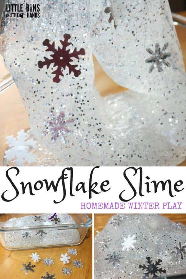 Winter Snowflakes Slime