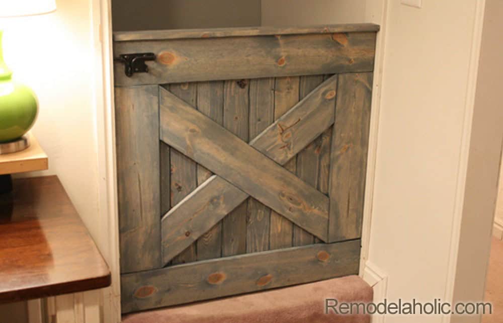 Wooden Barn Door Baby Gate