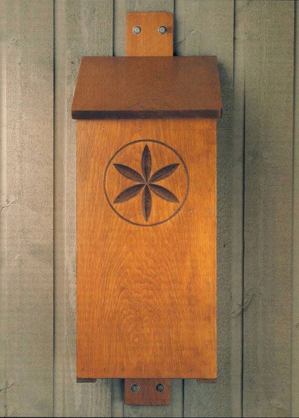 Wooden Carved Bat House Plan