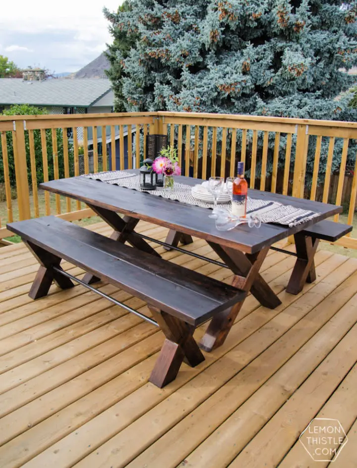 33 DIY Picnic Table Plans: Build Your Own Outdoor Table