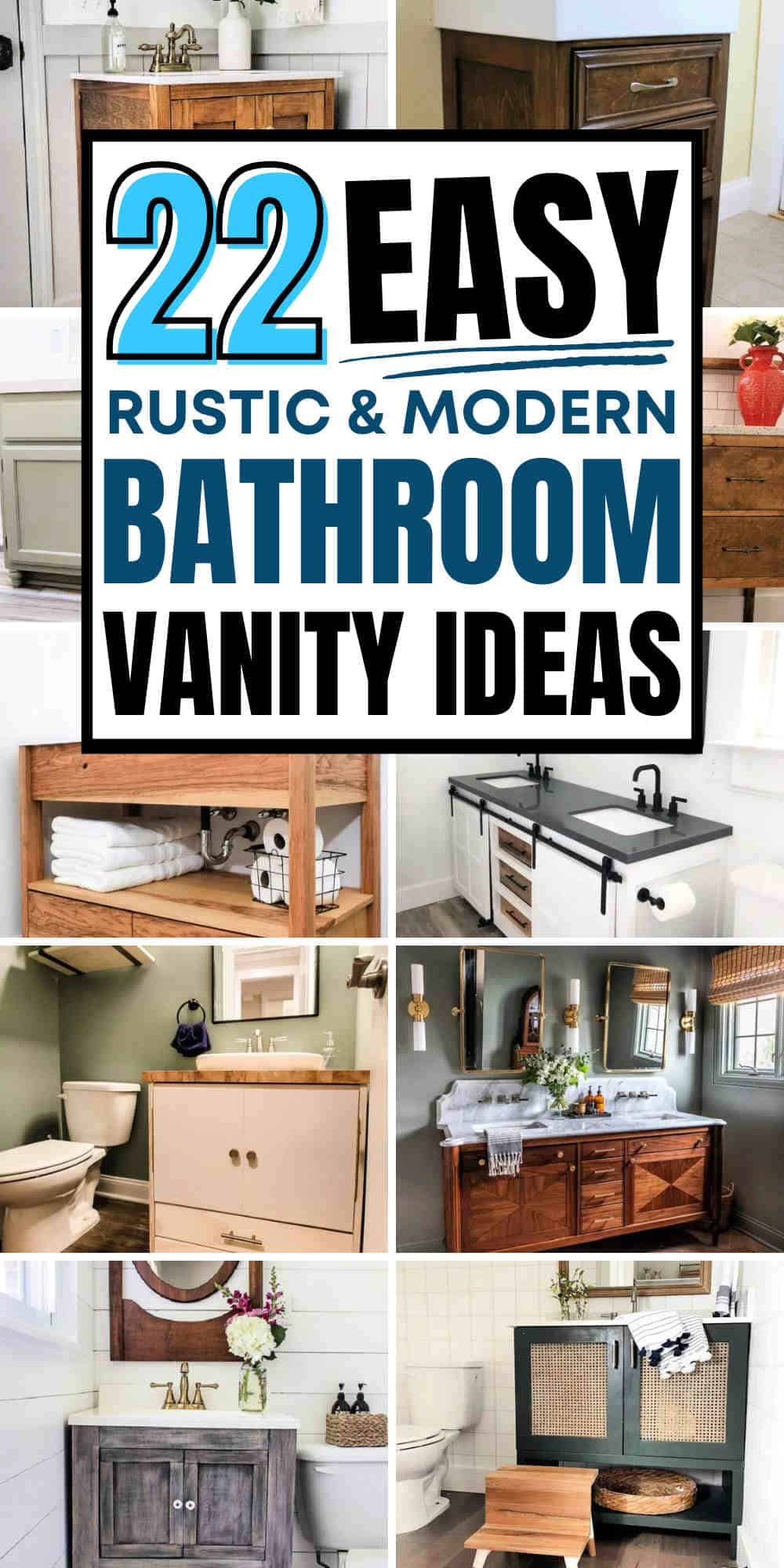 22 Creative DIY Bathroom Vanity Designs for a Modern Look