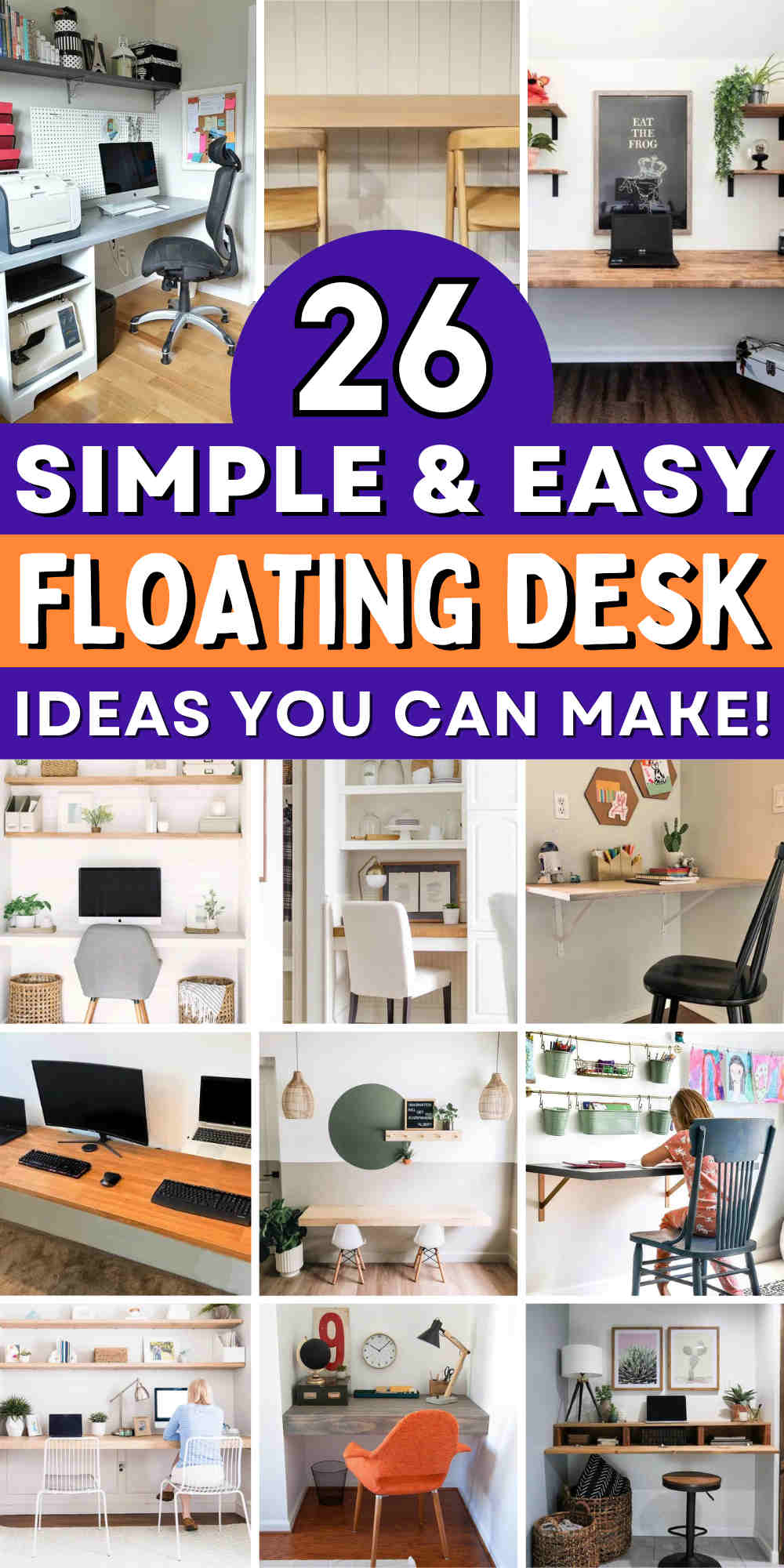 diy floating desk