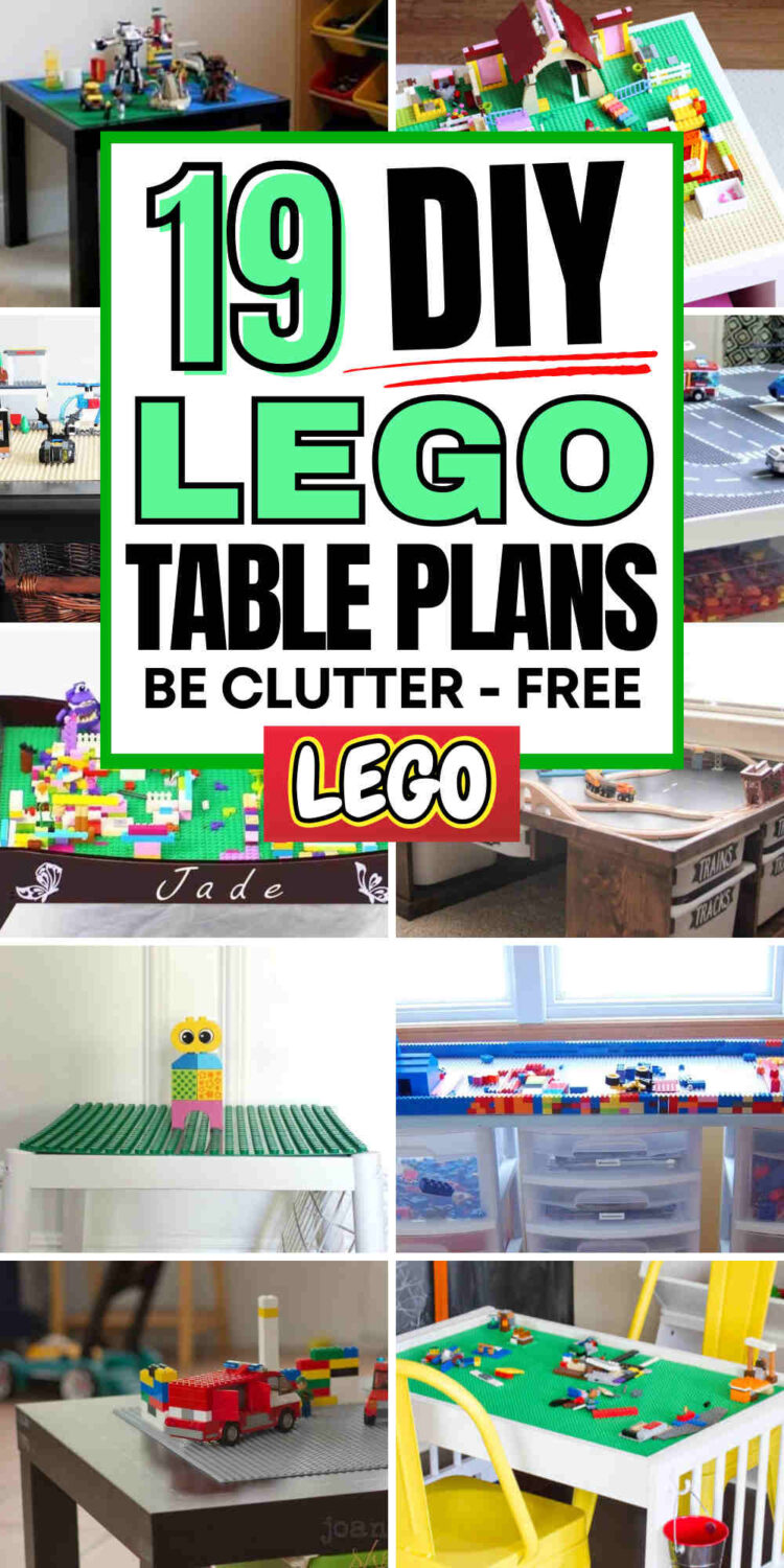 19 Creative DIY Lego Table Ideas for Kids and Adults