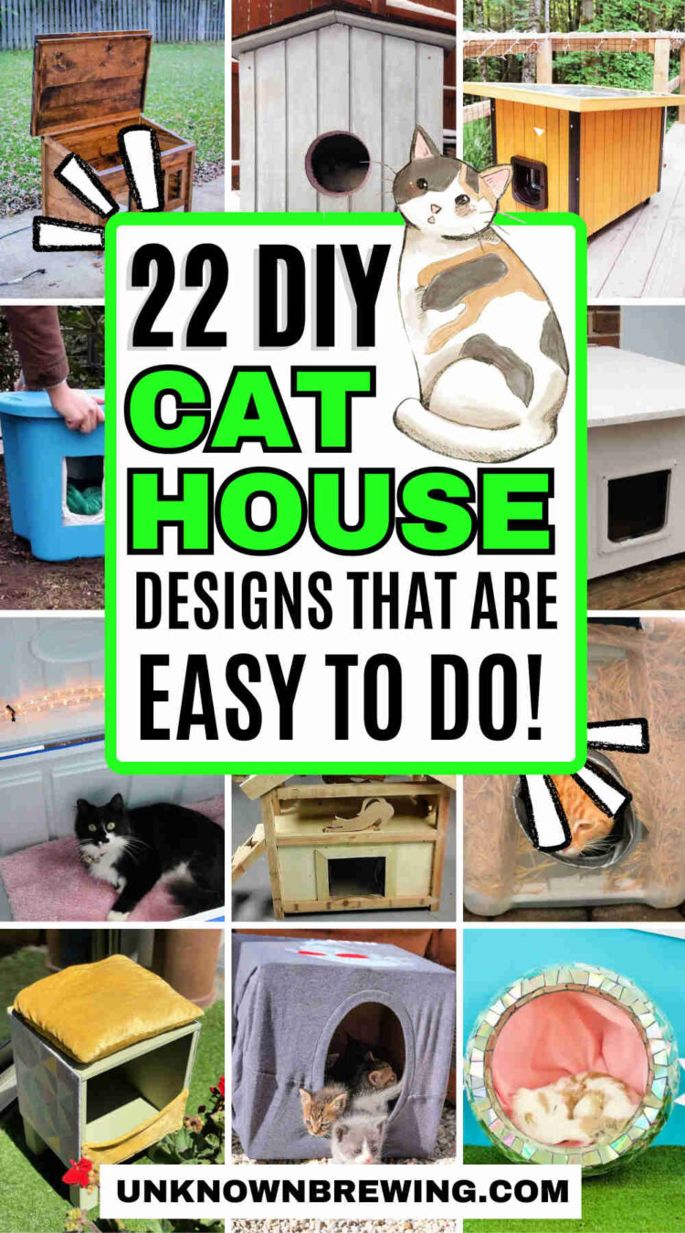 22 Cozy DIY Outdoor Cat House Plans for Happy Felines