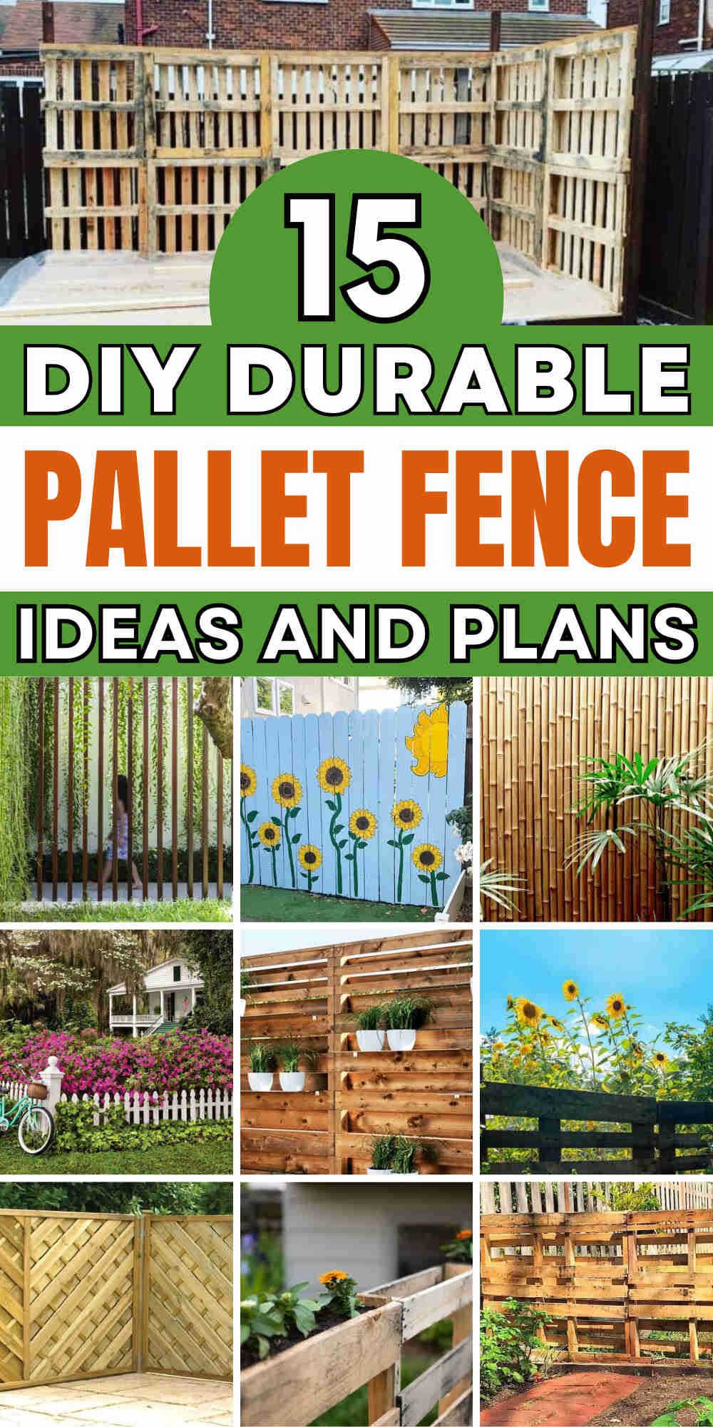diy pallet fence