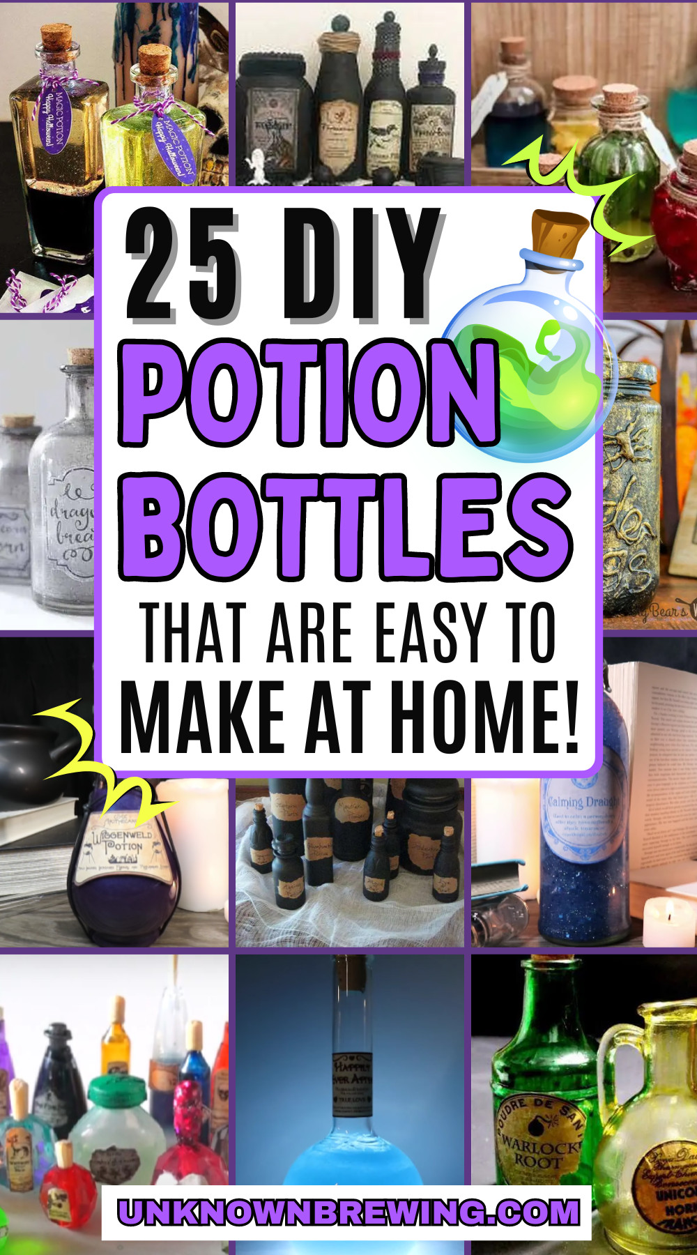 25 Enchanting DIY Potion Bottle Ideas for Magical Decor
