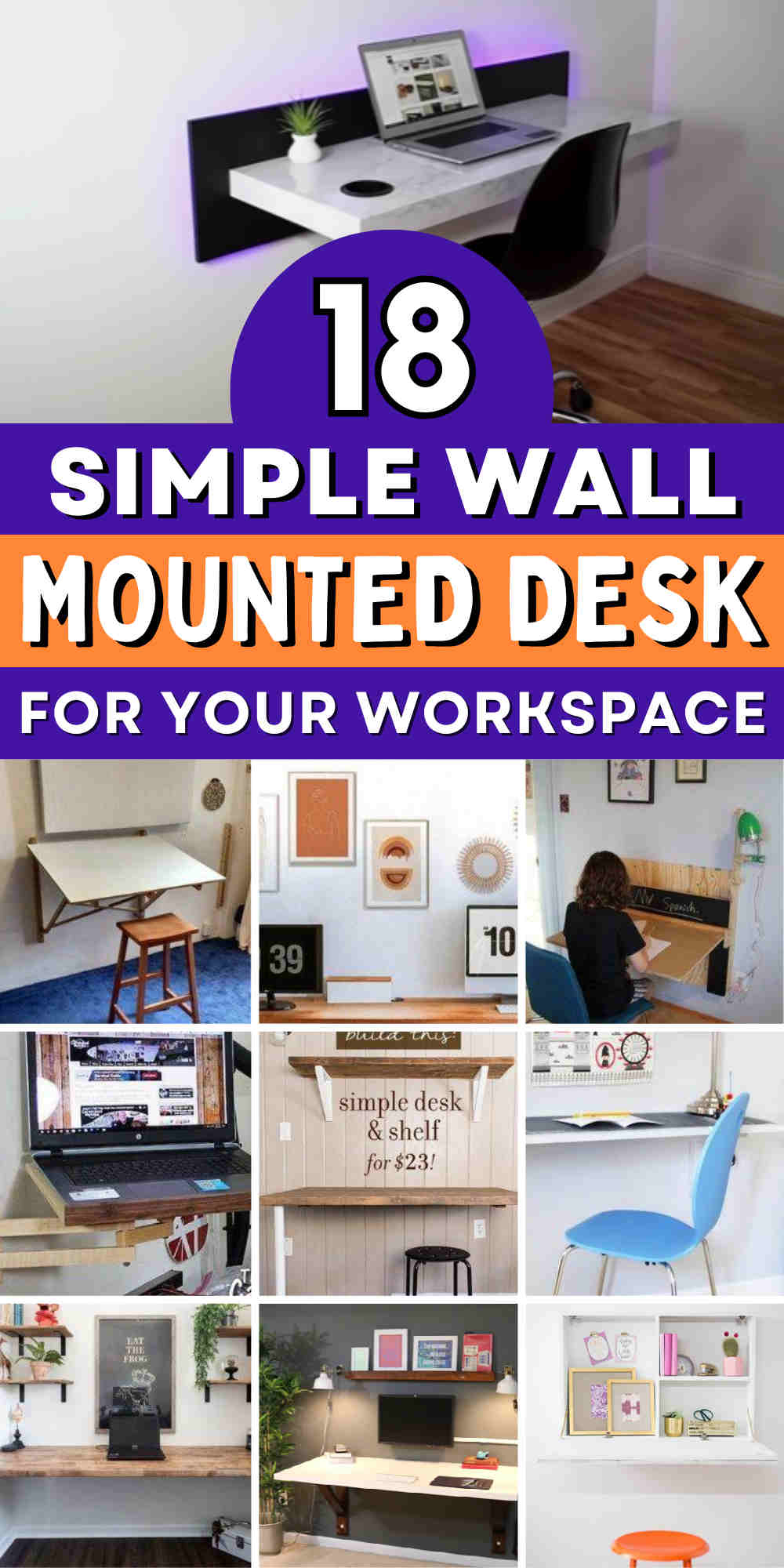 diy wall mounted desk