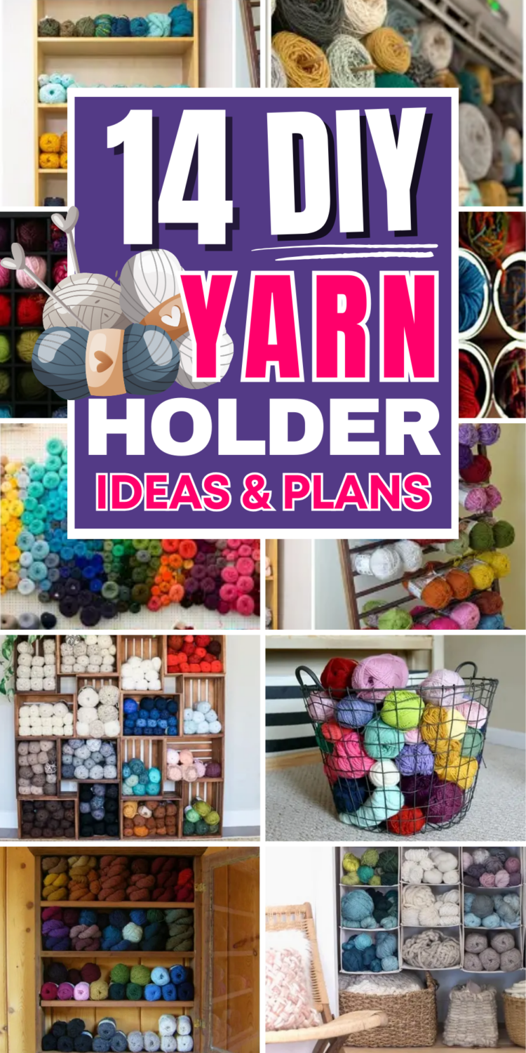 14 Clever DIY Yarn Holder Ideas for Knitting Enthusiasts