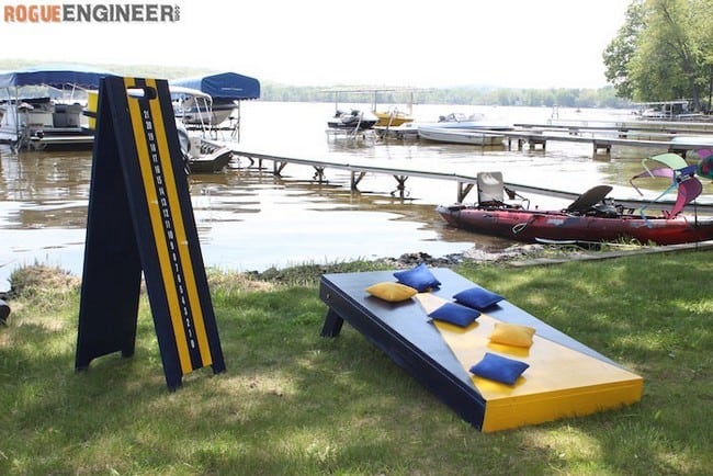 Make DIY Cornhole Boards For Lake House