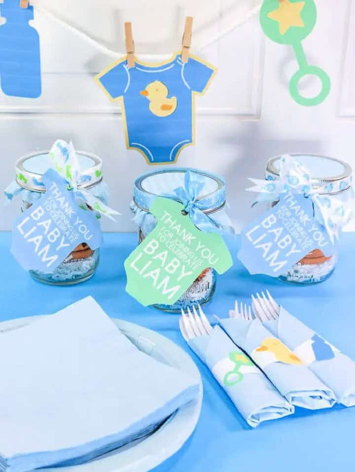 Mason Jars Baby Shower Favor