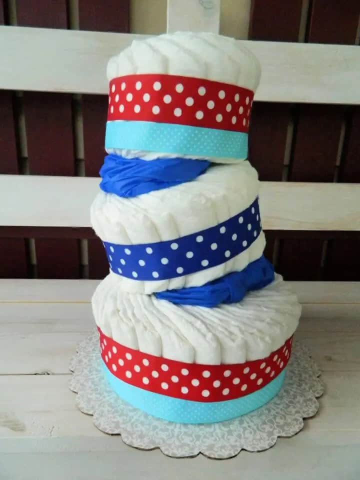 Baby Shower Diaper Cake Favor