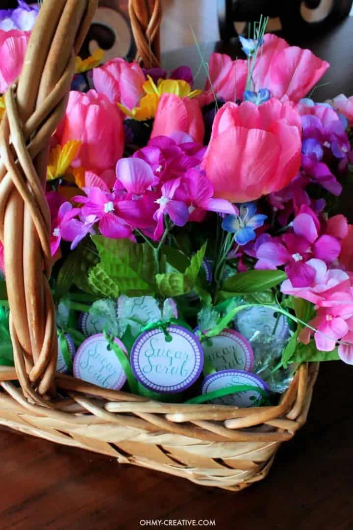 Homemade Sugar Scrub Shower Favor