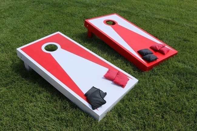 Simple DIY Cornhole Boards Idea