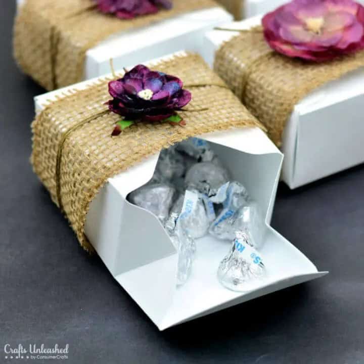 Rustic Gift Boxes for Baby Shower Favor