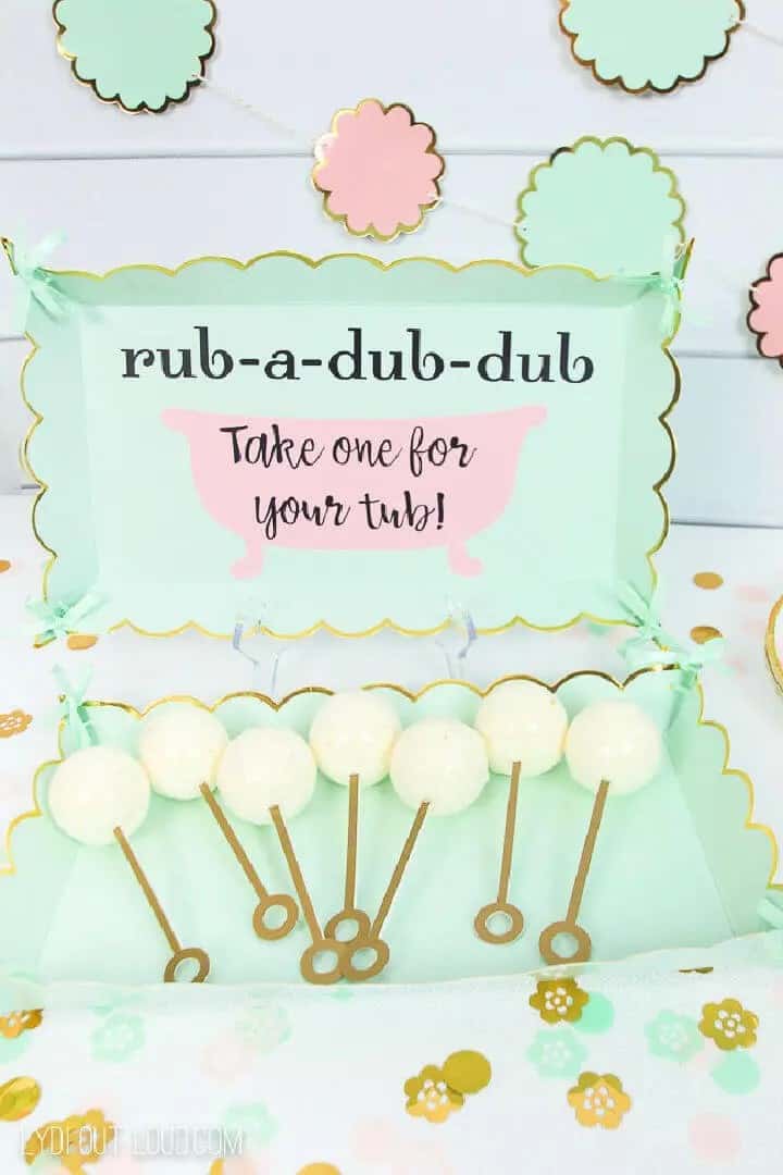 Bath Bomb Baby Shower Favor