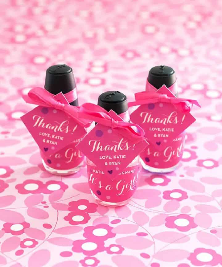 Nail Polish Baby Shower Favor