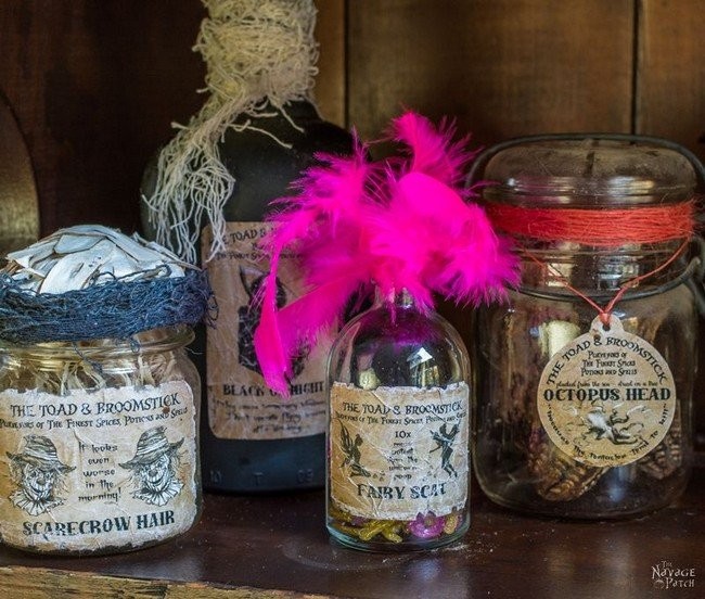 Halloween Apothecary Jars And Free Printable Labels: