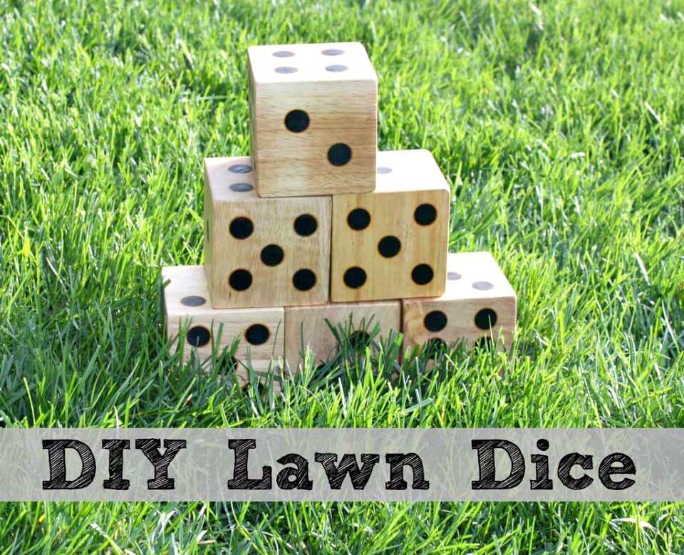 Make Wooden Yard Dice: