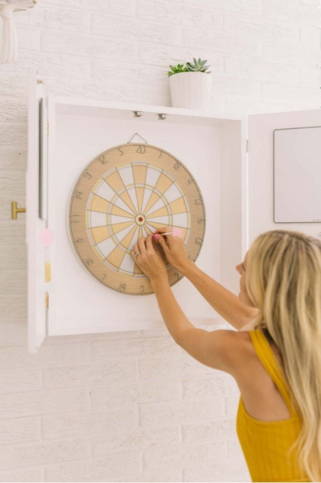 Modern Dartboard Cabinet