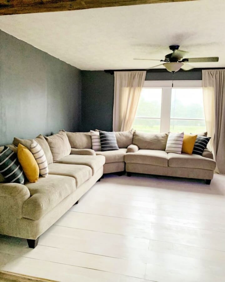 Sitting Room’s Plywood Flooring