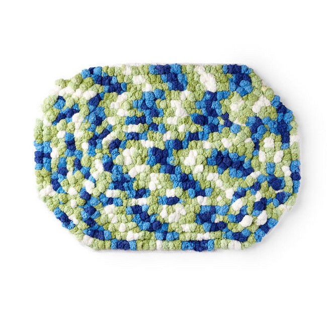 Trendy Oval Pompom Rug