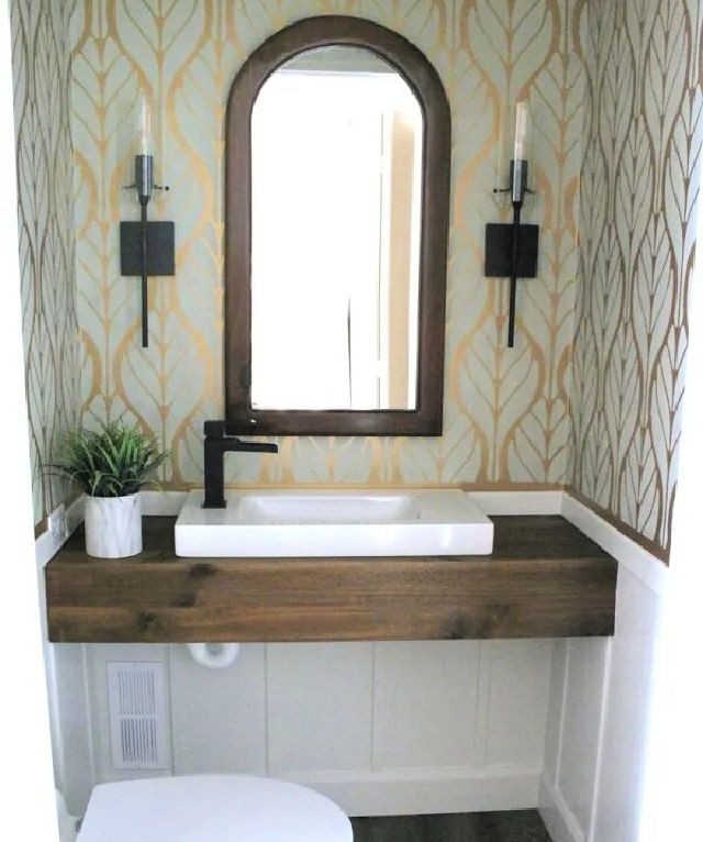 DIY Wood Floating Vanity Under $30