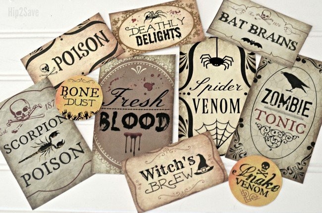 Create Spooky Halloween Potion Bottles With Our 10 Free Printable Labels: