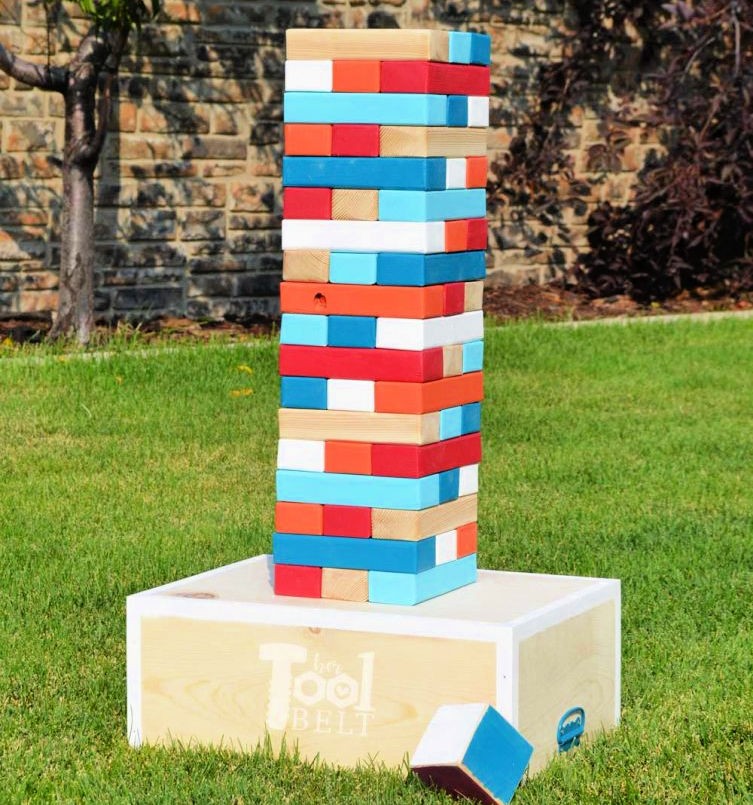 DIY Jumbo Jenga Yard Game