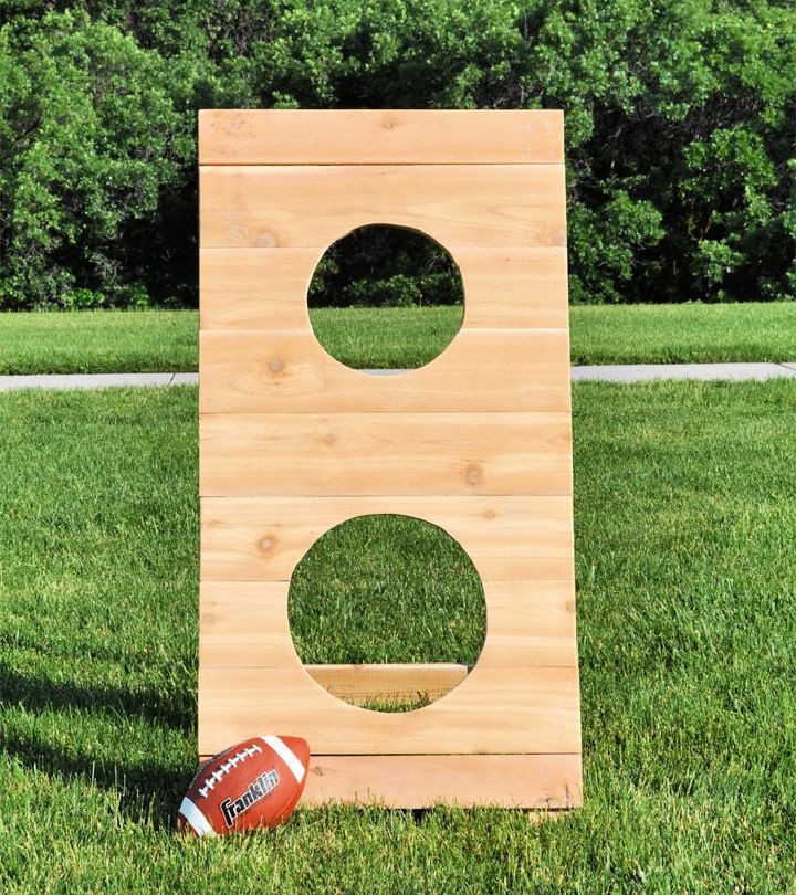 Make a Football Toss Outdoor Game