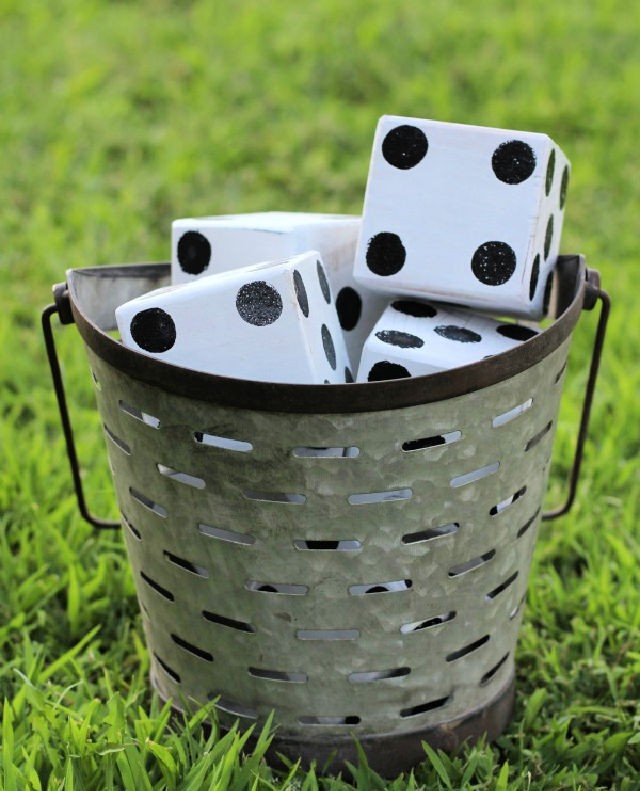 DIY Yard Dice Step by Step Instructions