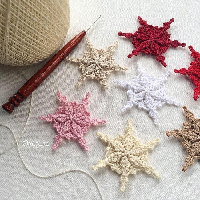 40+ Beautiful Free Crochet Snowflake Patterns for Winter Decor