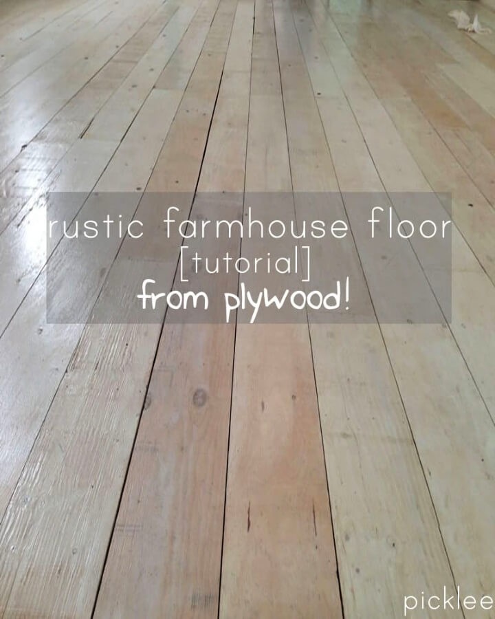 Wide Plank Floor Out of Plywood