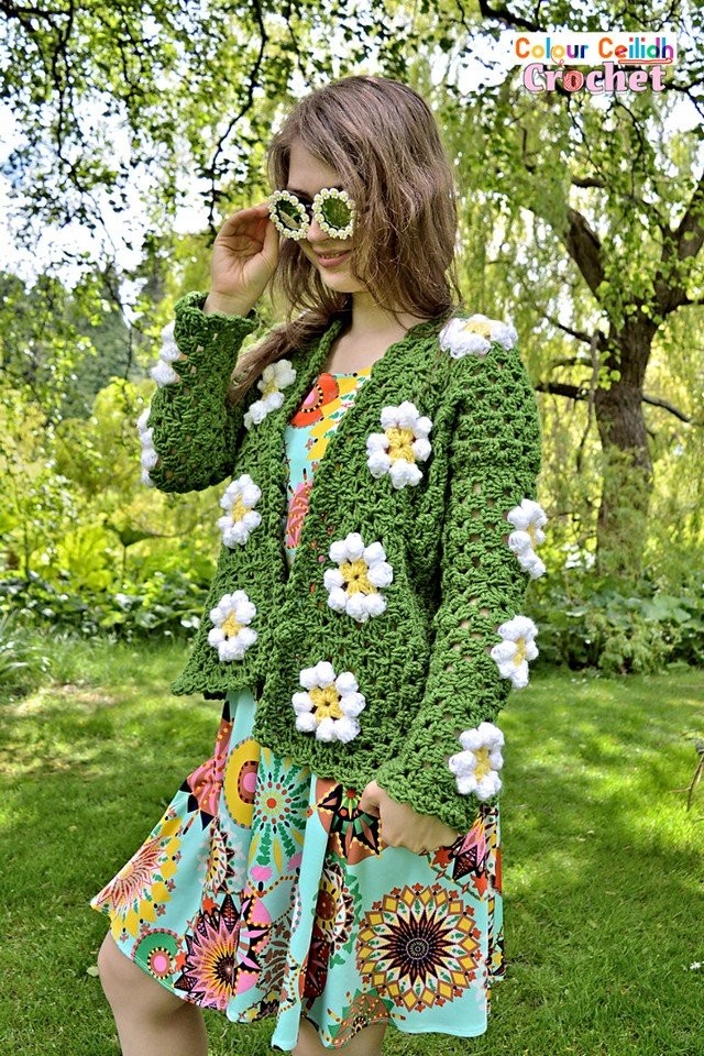 Daisy Granny Square Cardigan