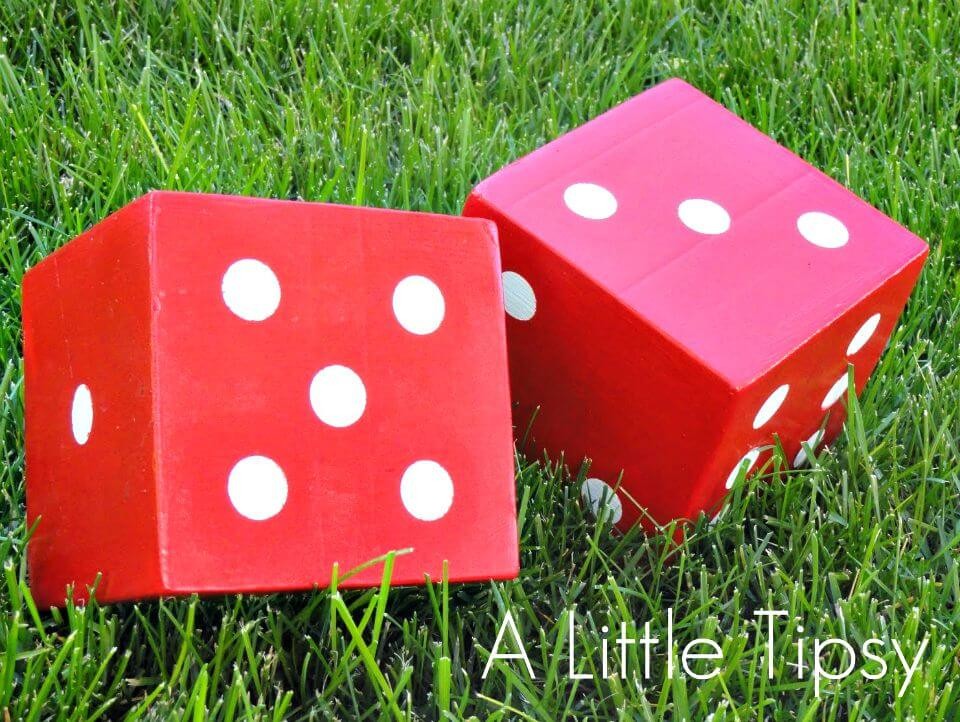 DIY Wood Dice Under $5: