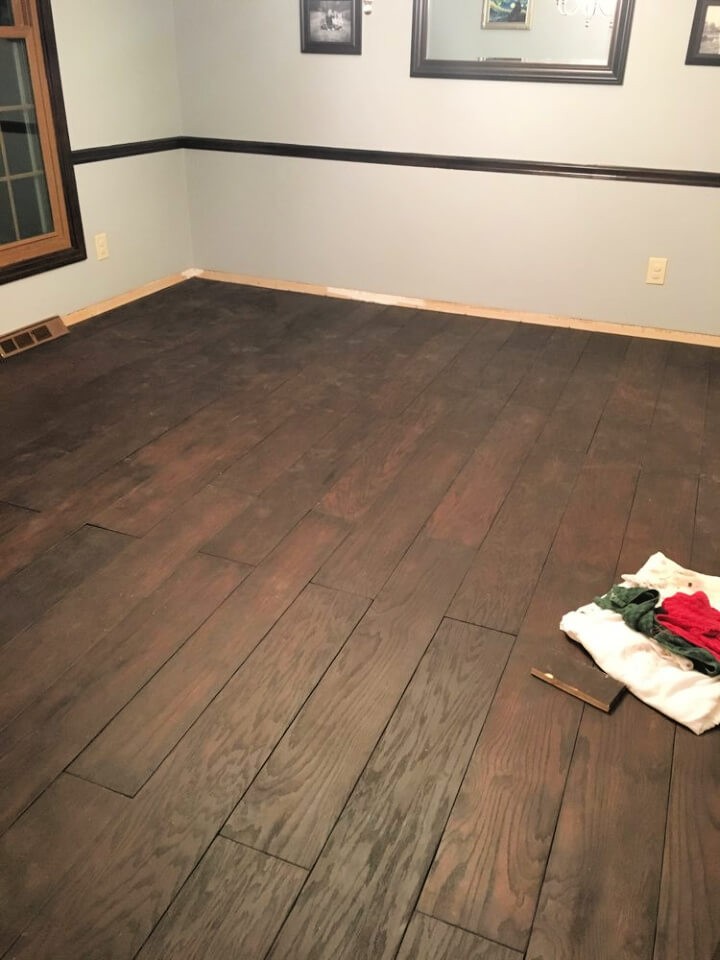 Hardwood Plank Floor from Plywood