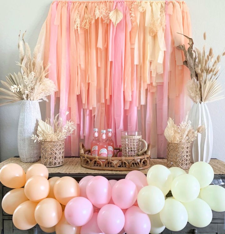 DIY Streamer Backdrop & Boho Party