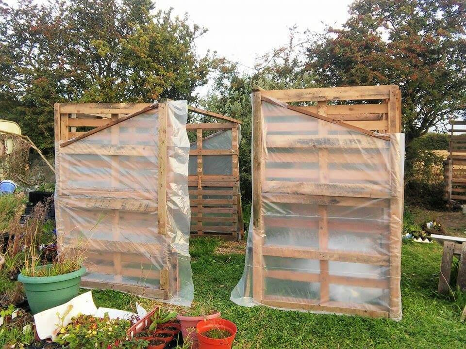 DIY Mini Pallet Green House