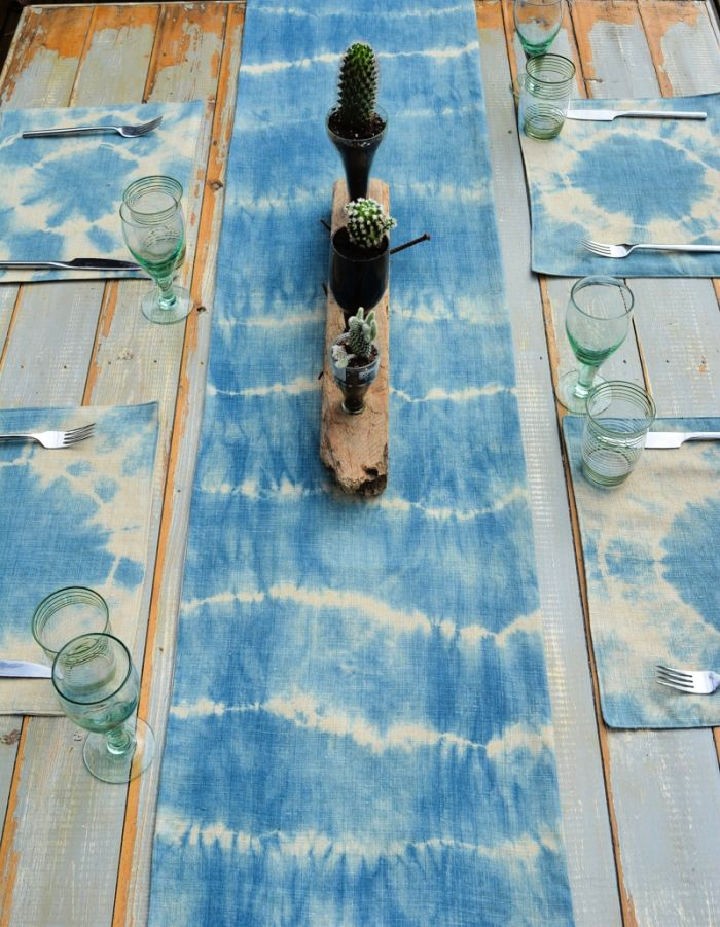 DIY Shibori Table Runner Pattern