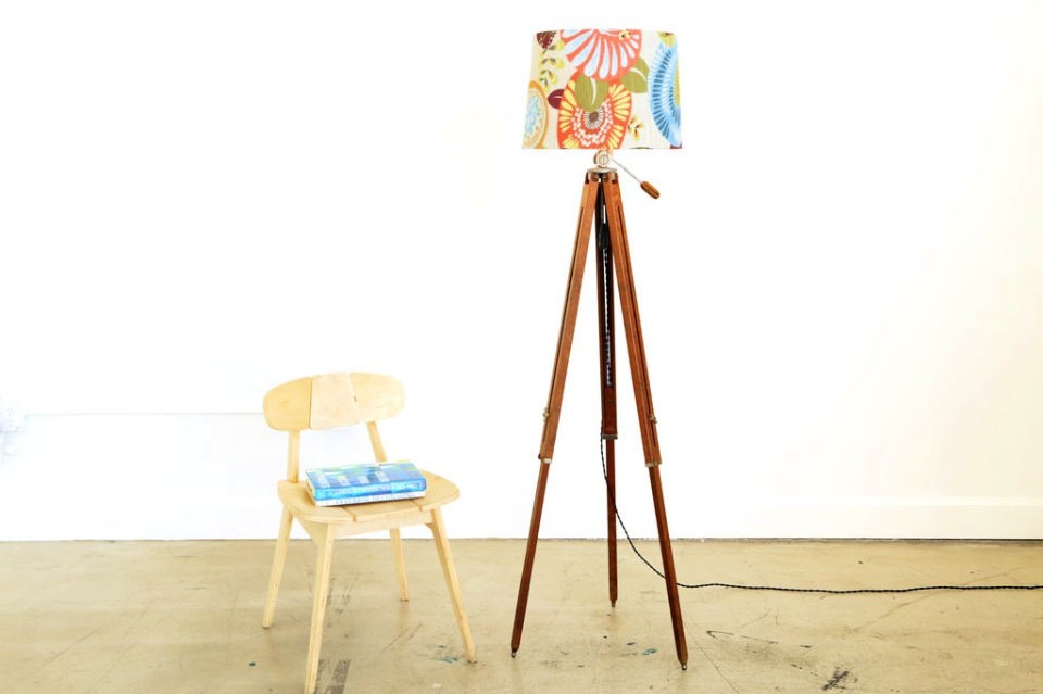 Handmade Tripod Floor Lamp